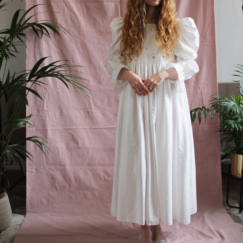 Mary Benson Wedding Dress — Coco in White (NO STARS) Bridal